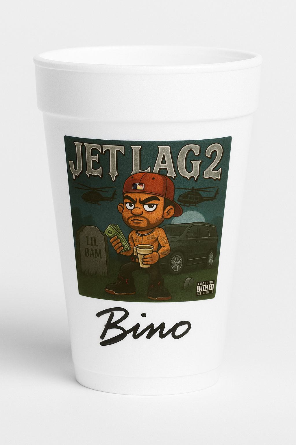 Jet Lag 2 Styrofoam Cup